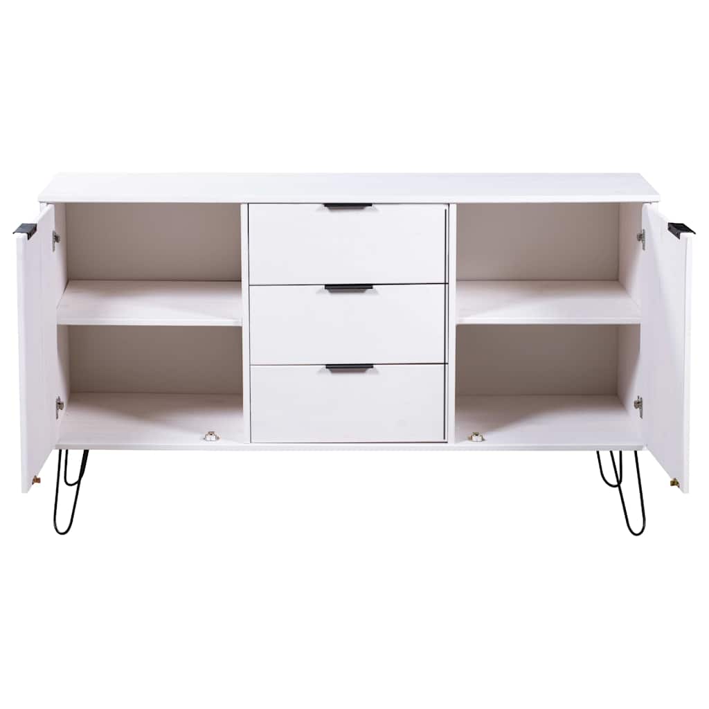 Sideboard "New York" White Solid Pine Wood