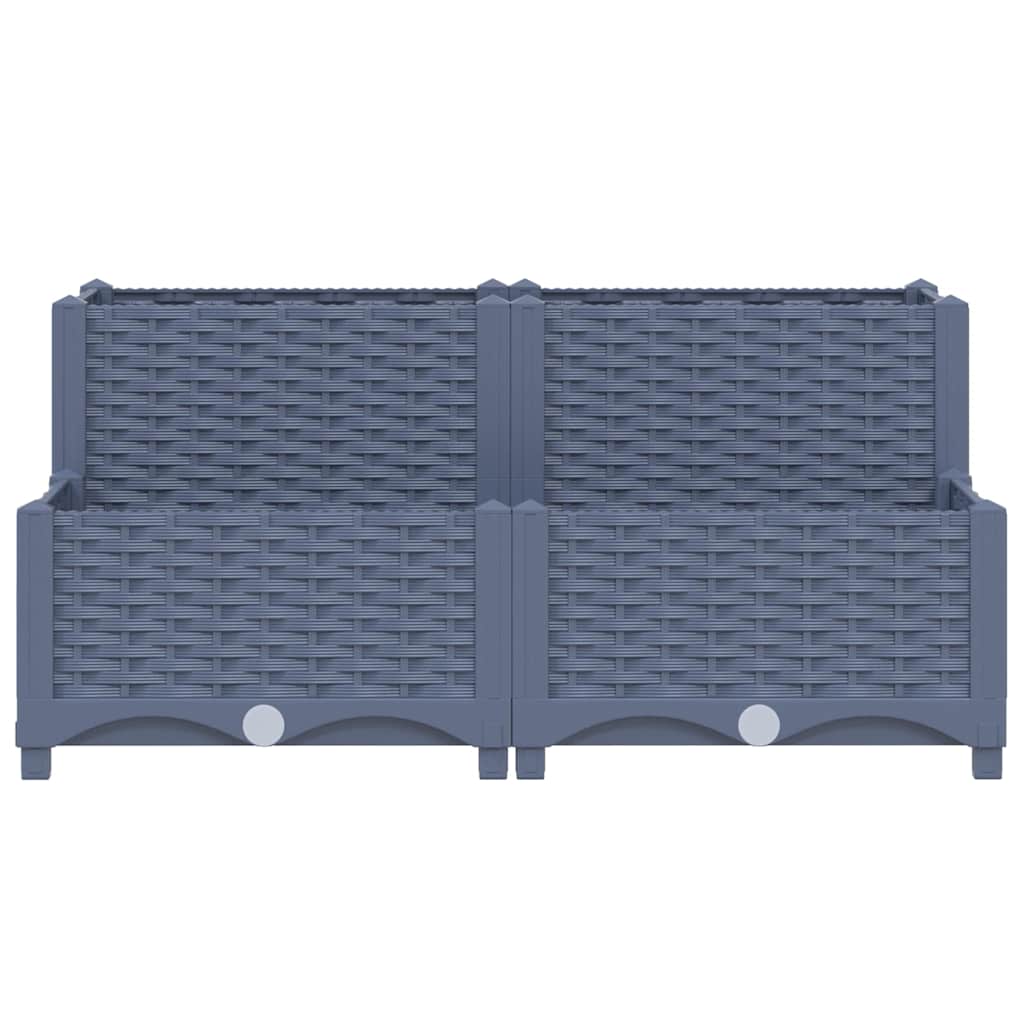 Raised Bed 80x80x38 cm Polypropylene