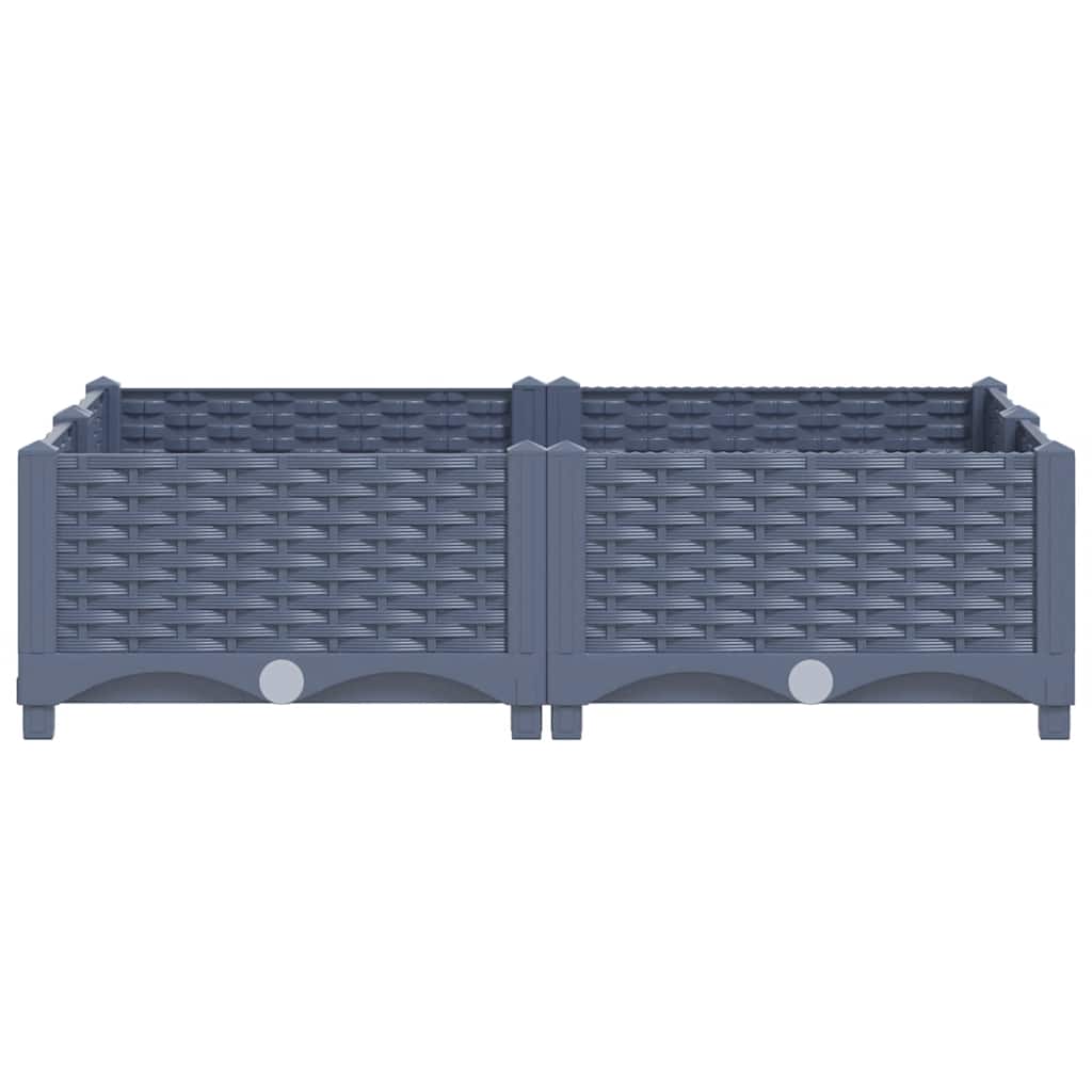 Raised Bed 80x80x23 cm Polypropylene