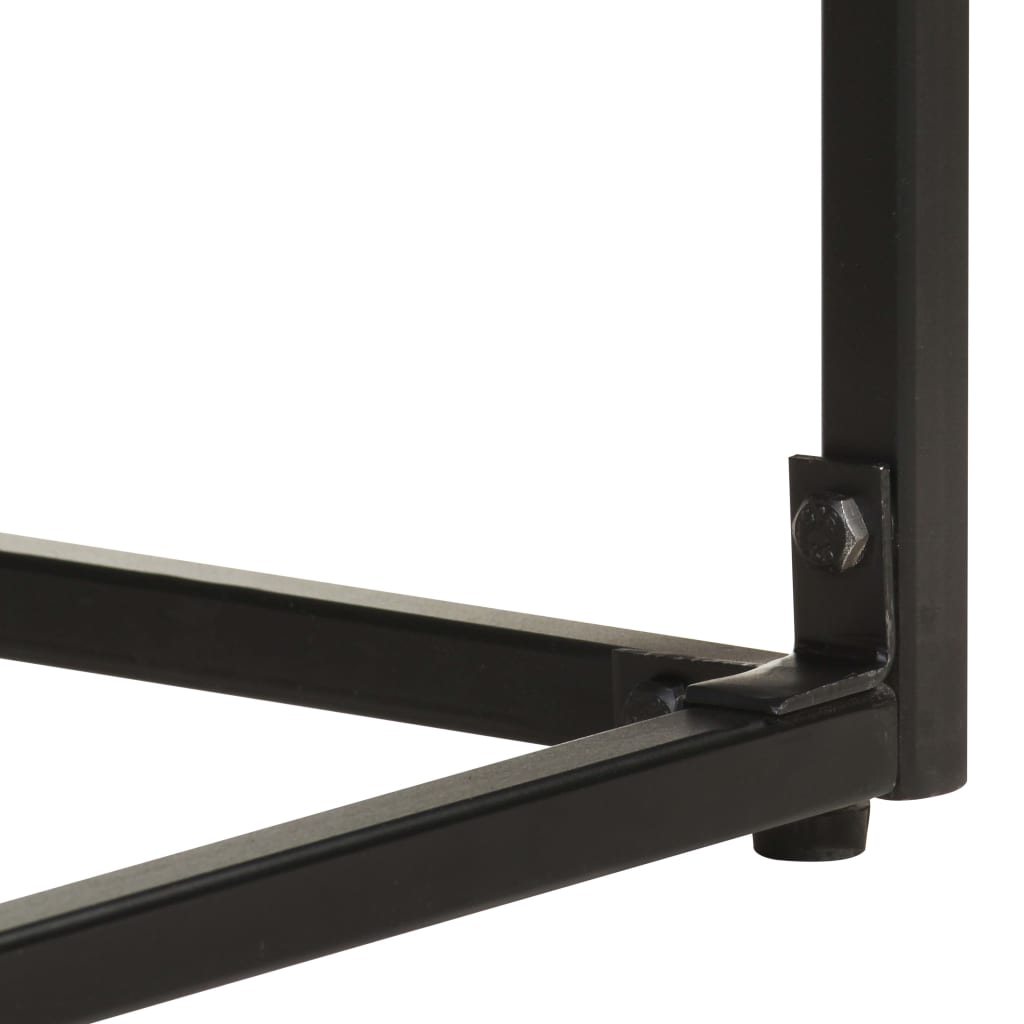 Sideboard Black 60x30x120 cm Solid Acacia and Mango Wood