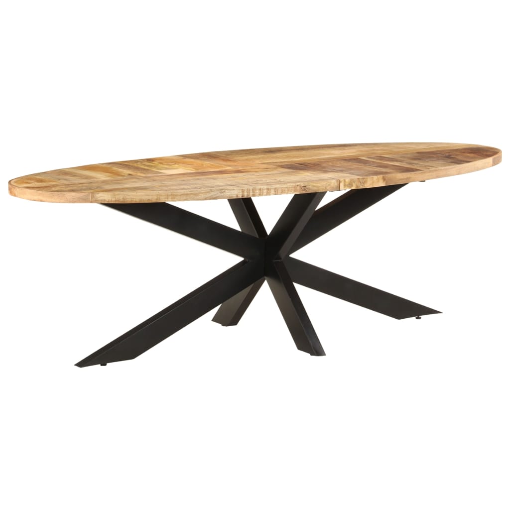 Dining Table 240x100x75 cm Rough Mango Wood