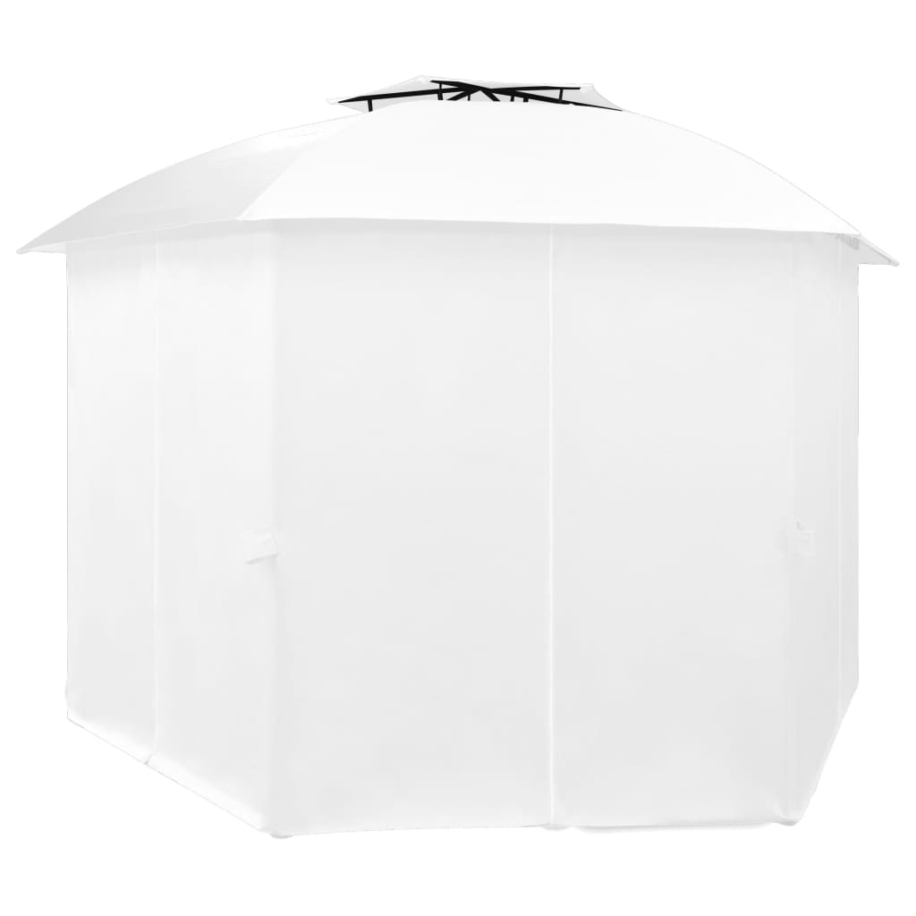 Garden Marquee with Curtains 360x312x265 cm White 180 g/m?
