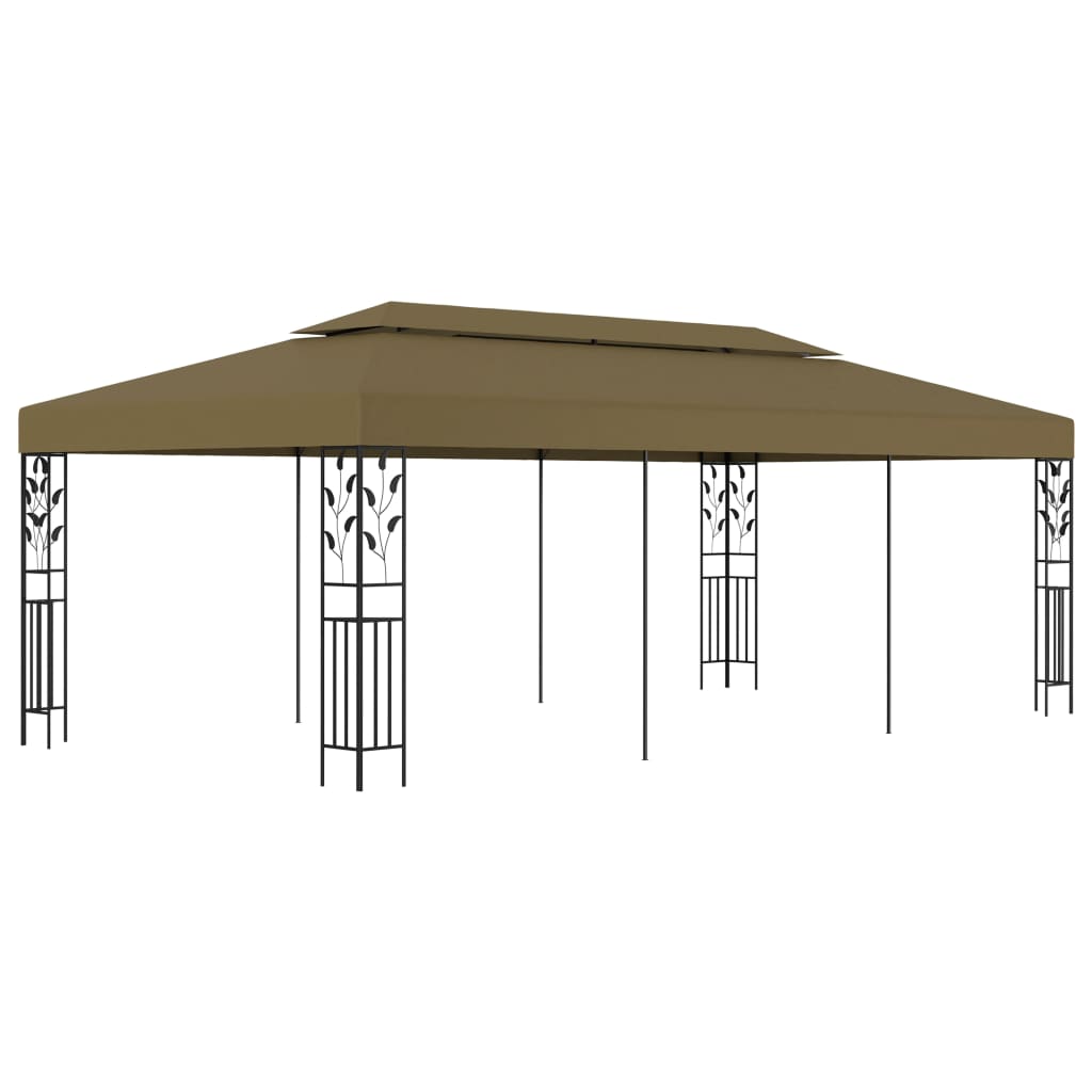 Gazebo 6x3 m Taupe 180 g/m?