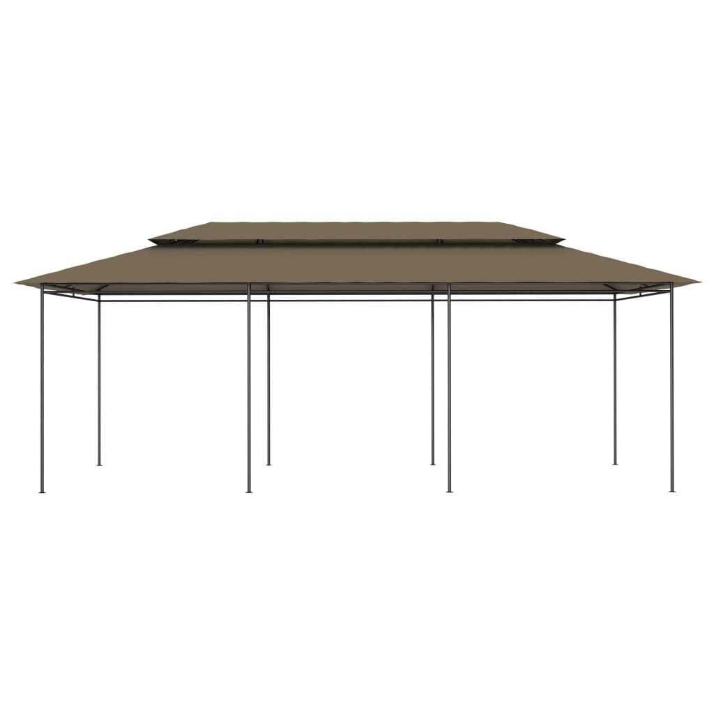 Gazebo 600x298x270 cm Taupe 180 g/m?