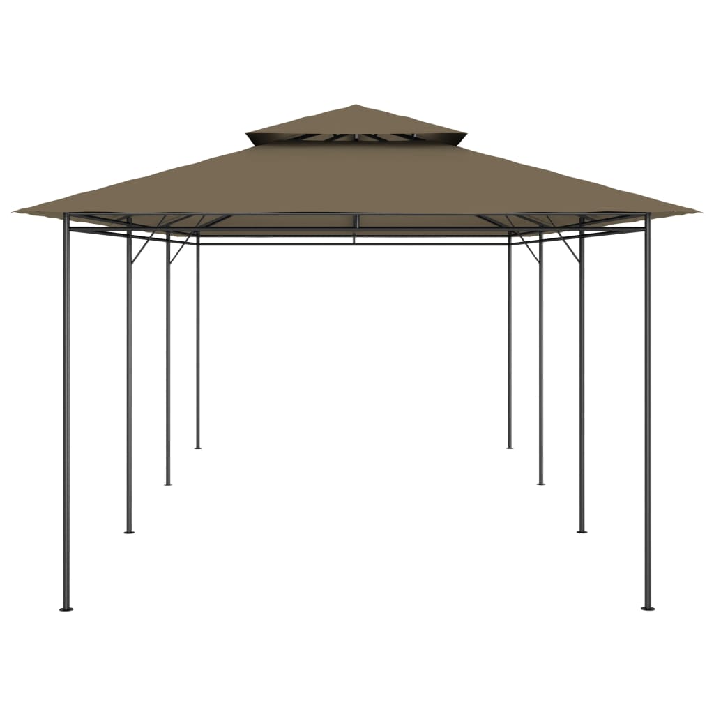 Gazebo 600x298x270 cm Taupe 180 g/m?