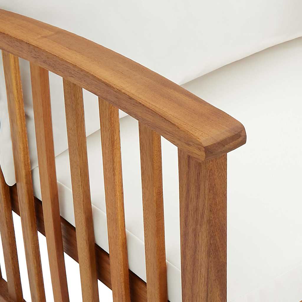 Garden Chairs with Cushions 2 pcs Solid Acacia Wood