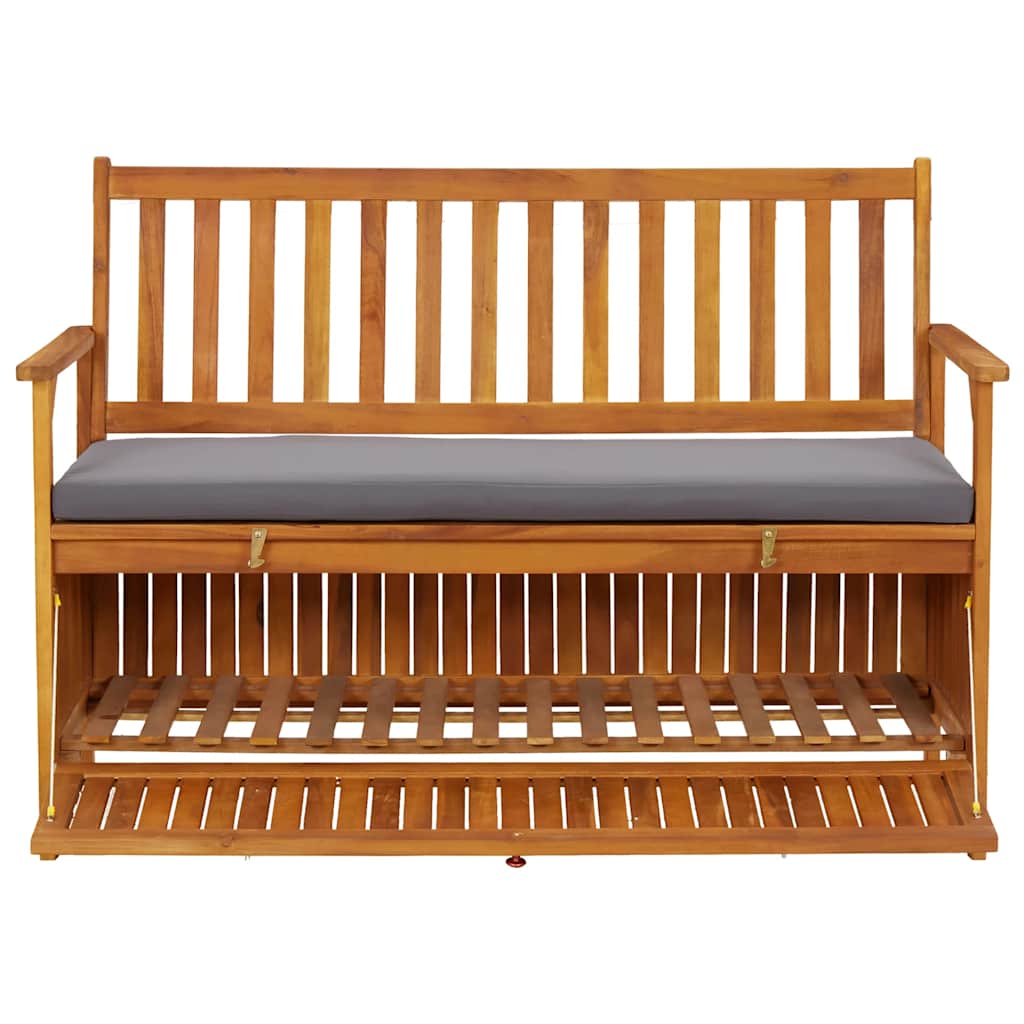Garden Storage Bench 120 cm Solid Acacia Wood