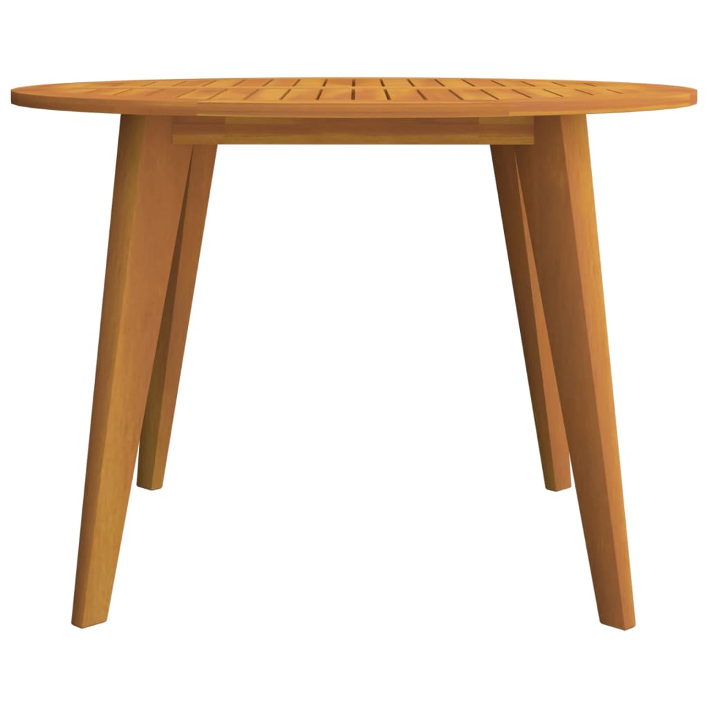 Garden Table Ø110x75 cm Solid Wood Acacia