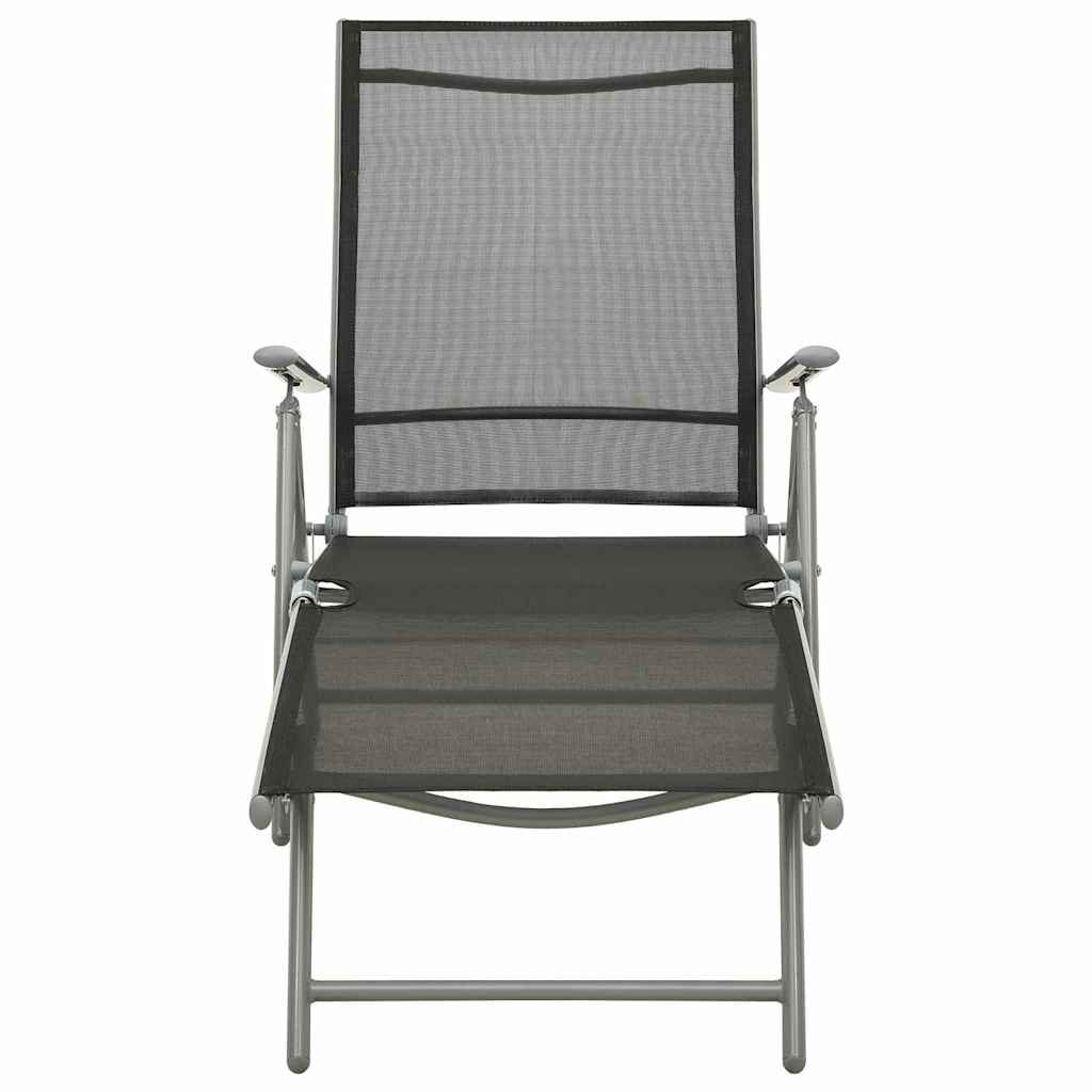 3 Piece Garden Lounge Set Textilene and Aluminium Silver