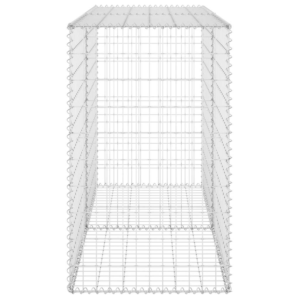 Gabion Wall with Covers Galvanised Steel 150x60x100 cm