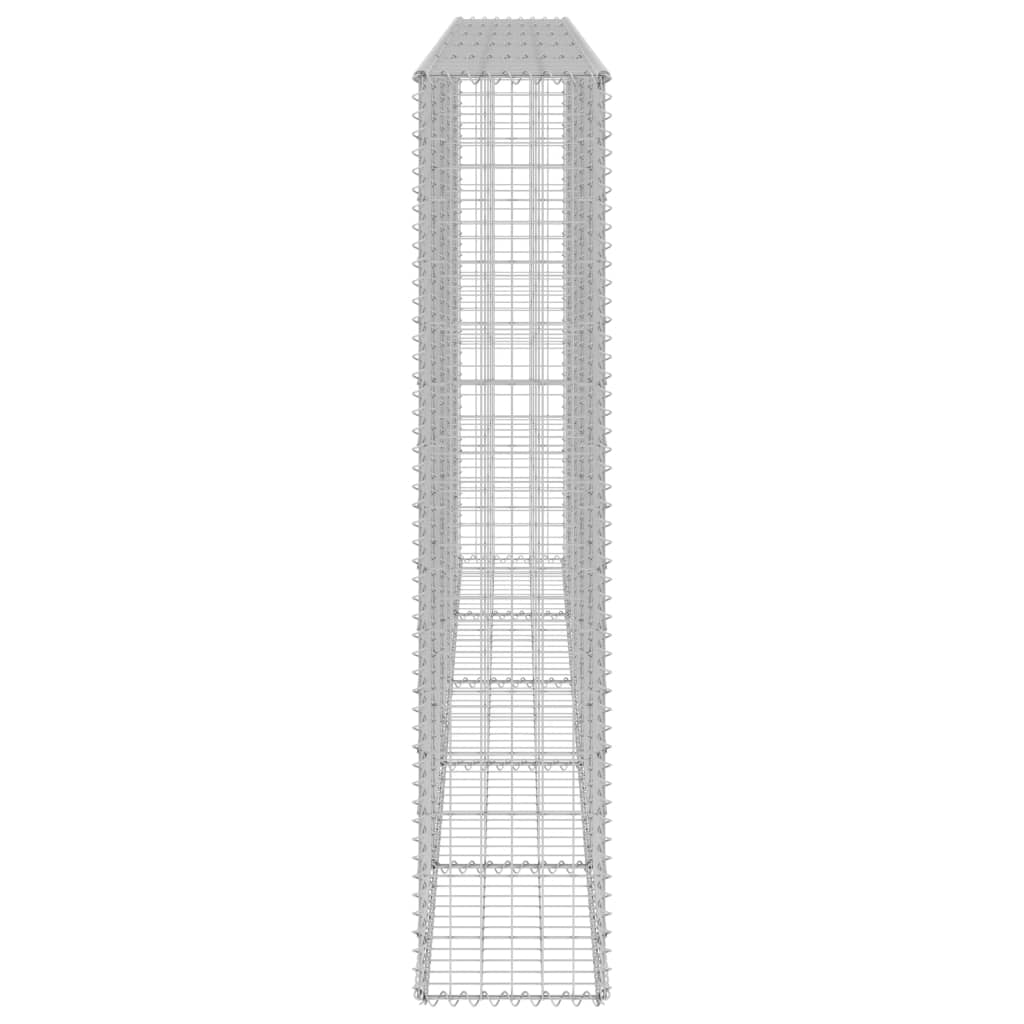 Gabion Wall with Covers Galvanised Steel 300x30x150 cm