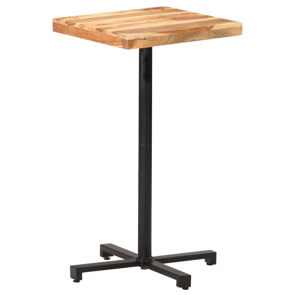 Bar Table Square 50x50x110 cm Solid Acacia Wood