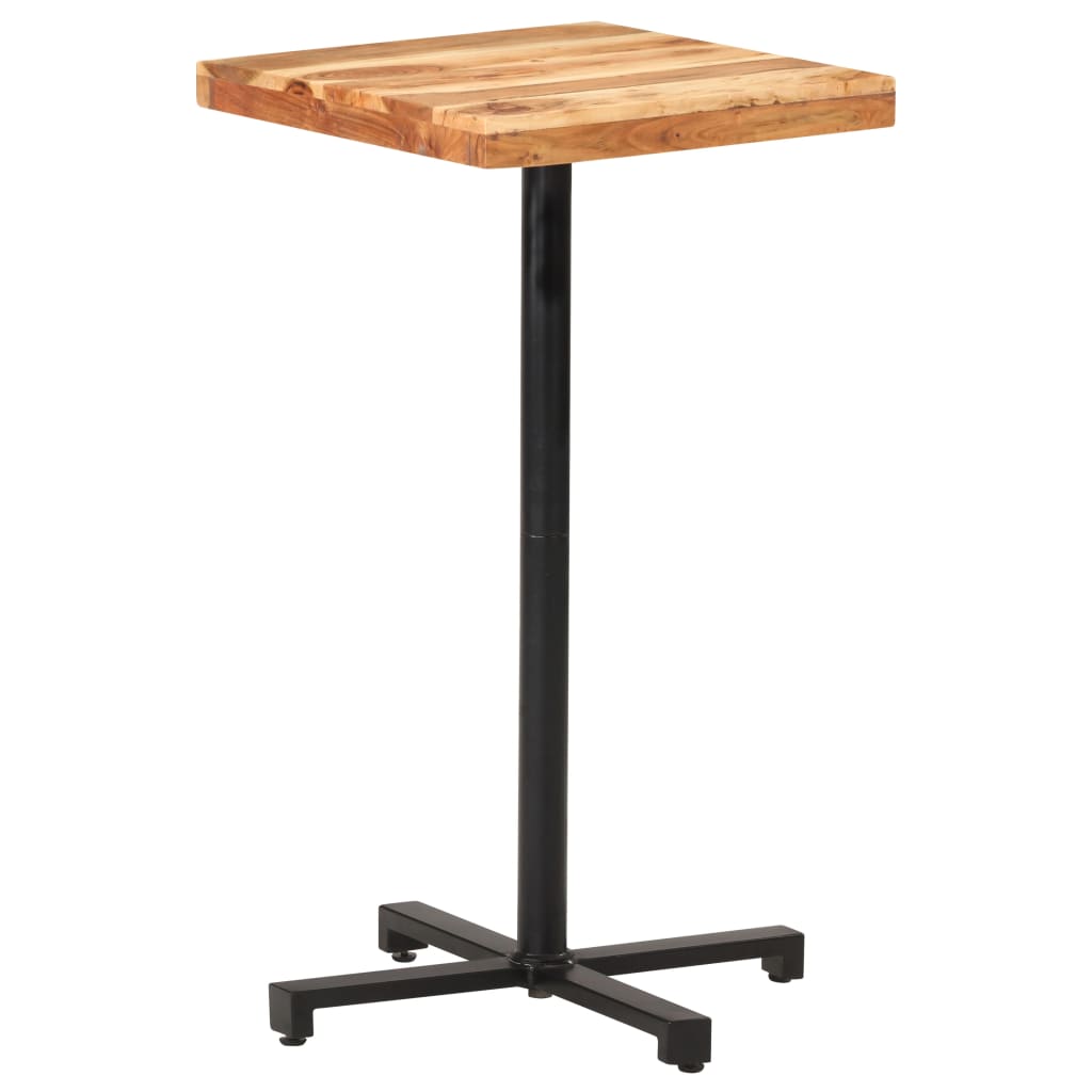 Bar Table Square 50x50x110 cm Solid Acacia Wood