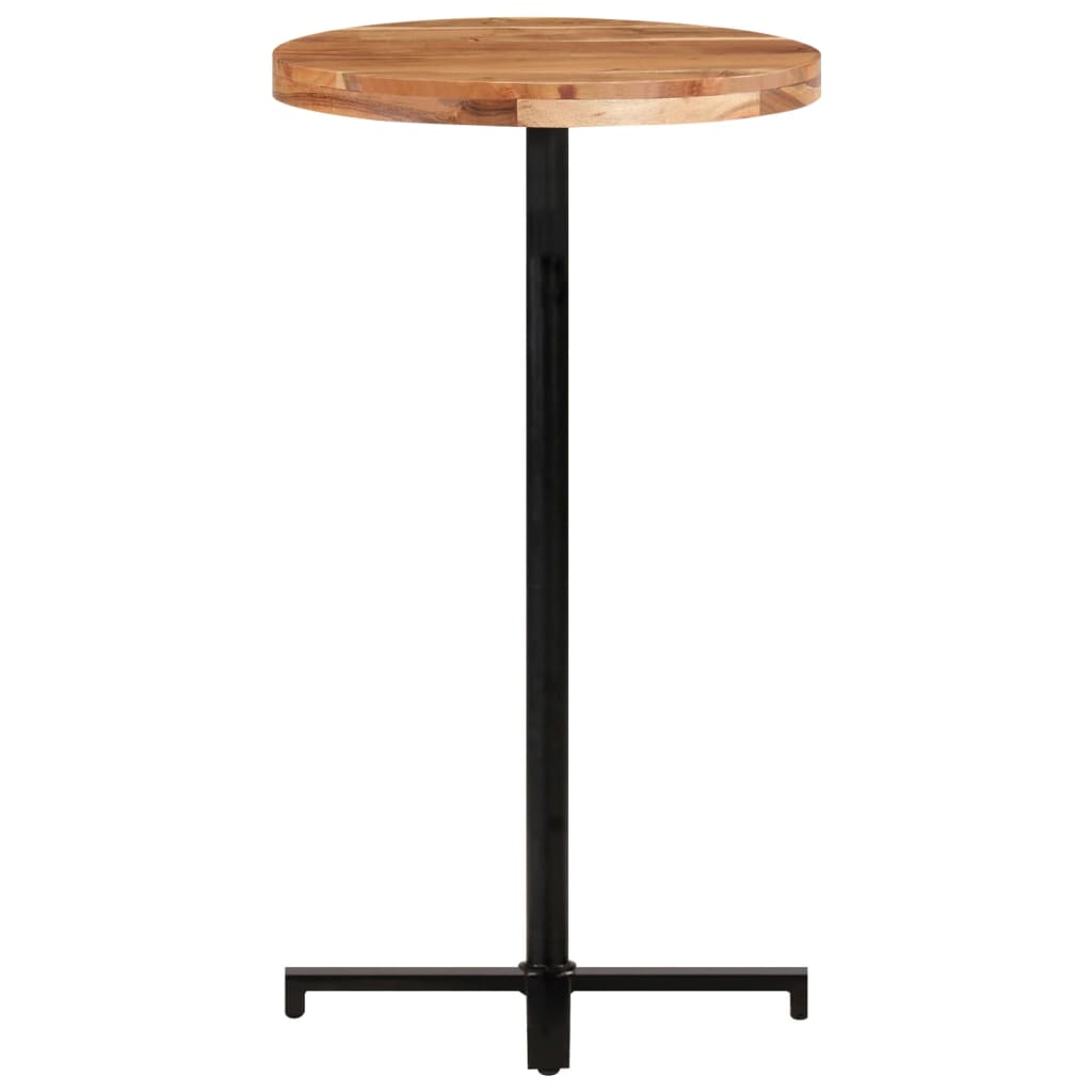 Bar Table Round Ø60x110 cm Solid Acacia Wood