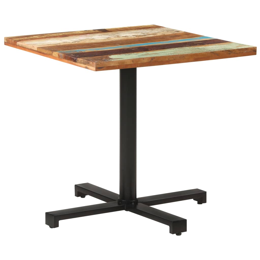 Bistro Table Square 80x80x75 cm Solid Reclaimed Wood