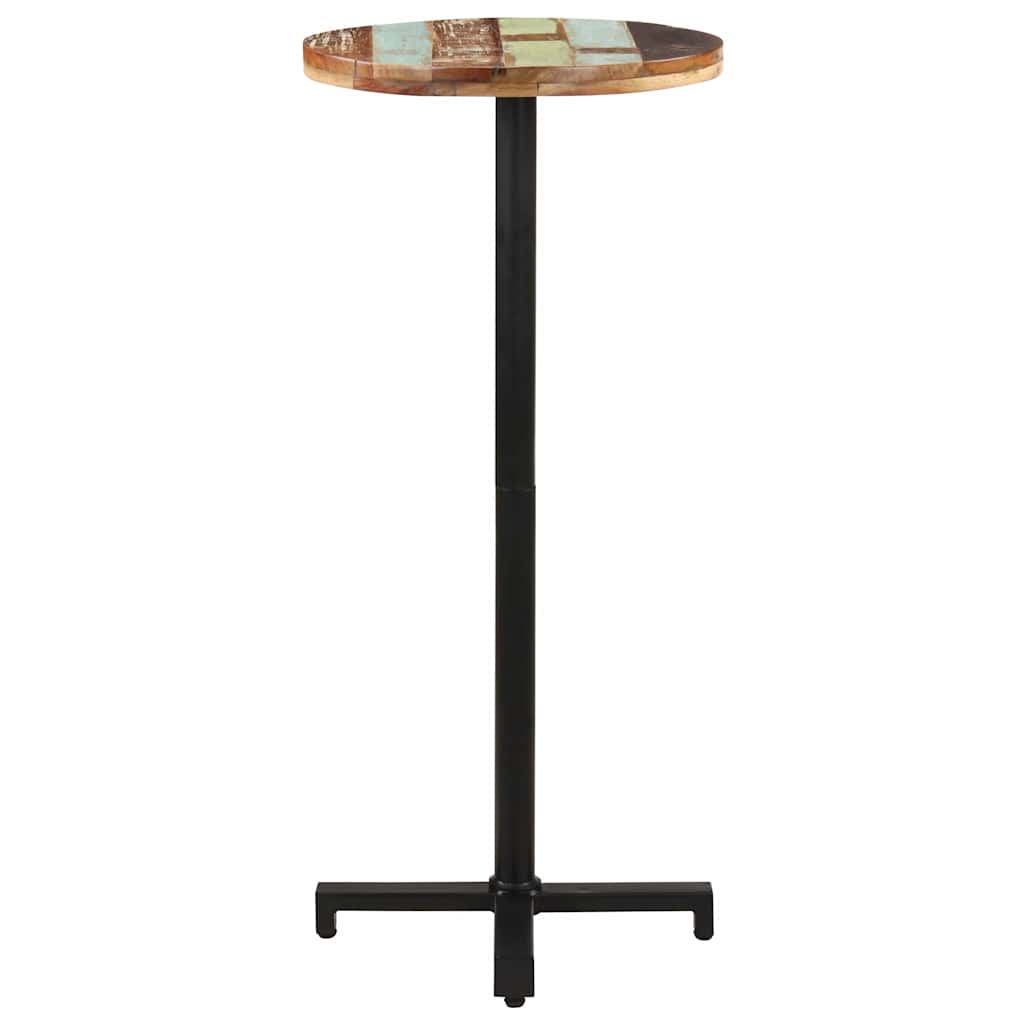 Bistro Table Round Ø50x110 cm Solid Reclaimed Wood