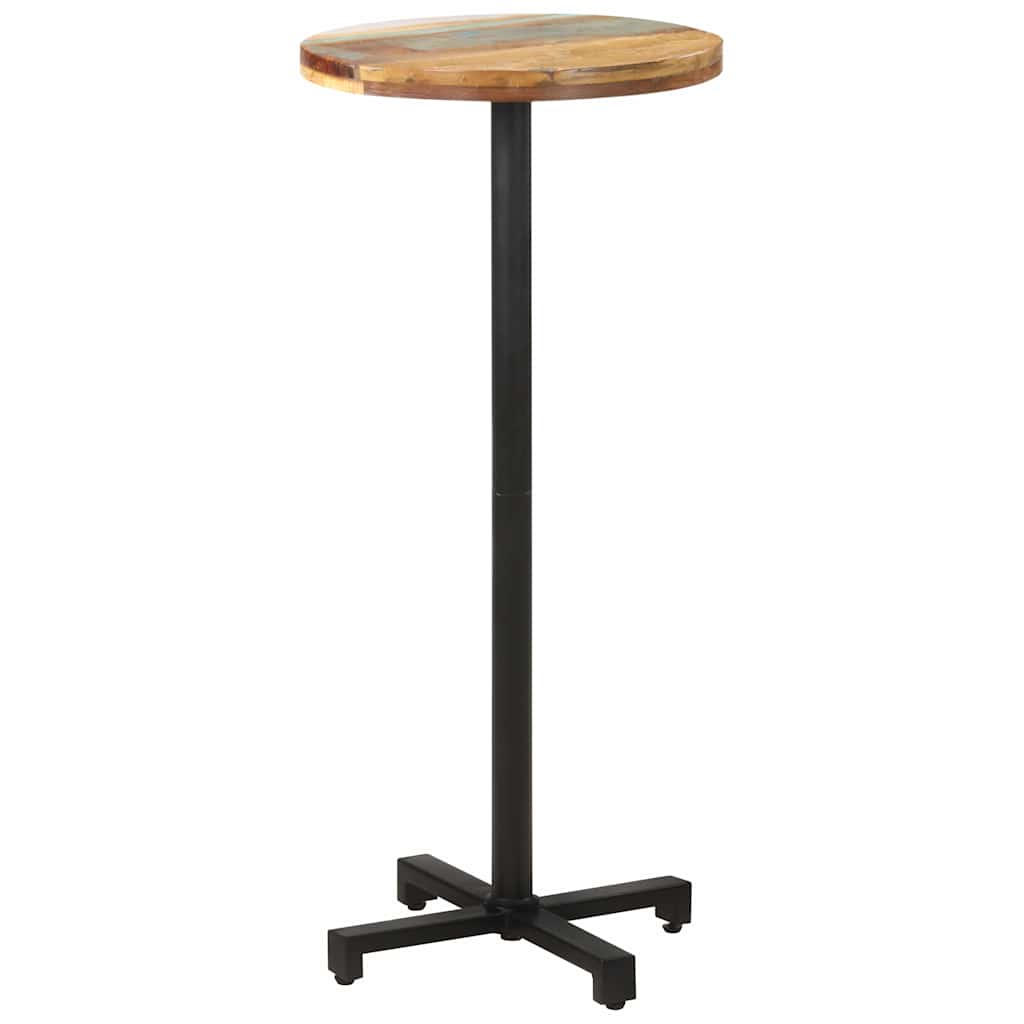 Bistro Table Round Ø50x110 cm Solid Reclaimed Wood