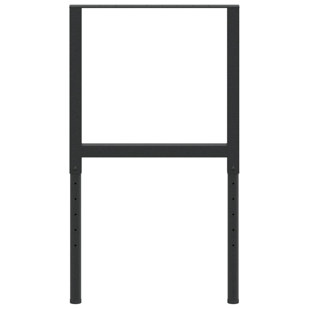 Adjustable Work Bench Frames 2 pcs Metal 55x(69-95.5) cm Black