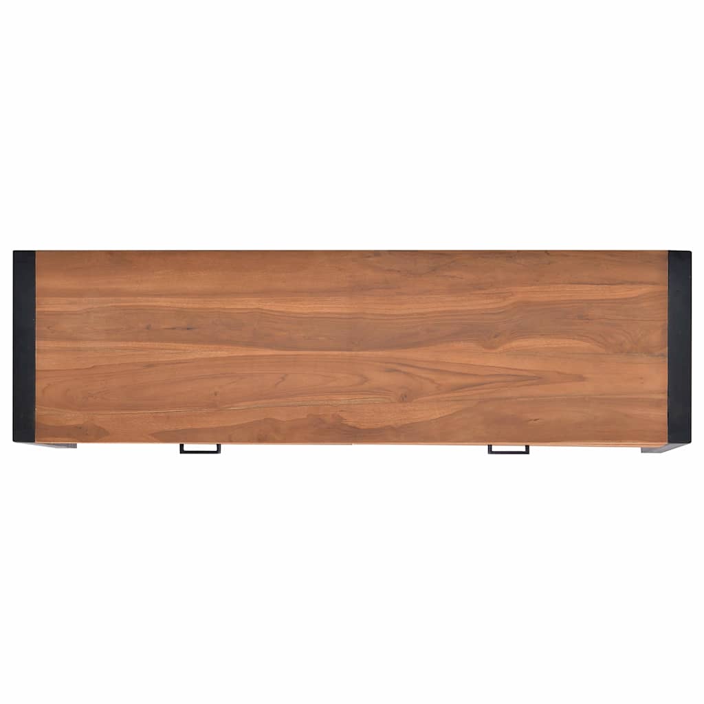 Desk with 2 Drawers 140x40x75 cm Teak Wood