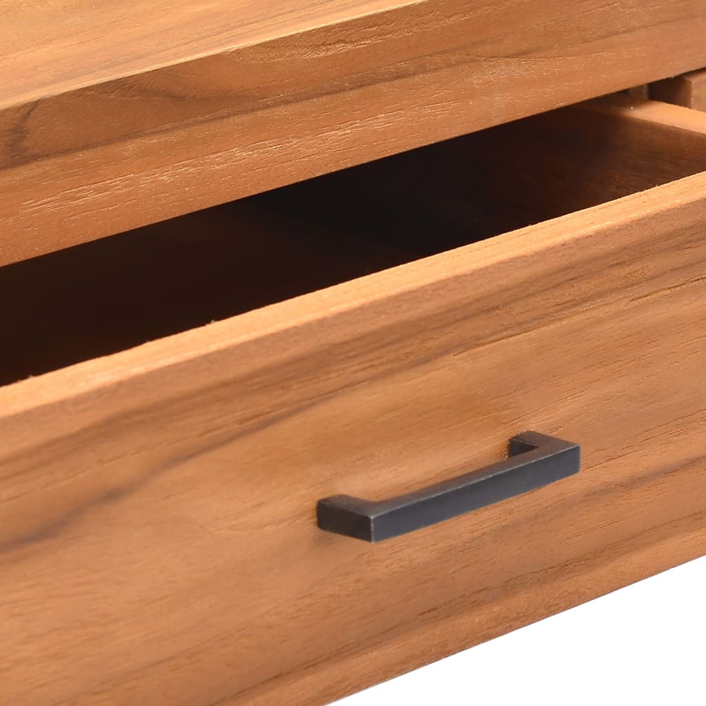 Desk with 2 Drawers 100x40x75 cm Teak Wood