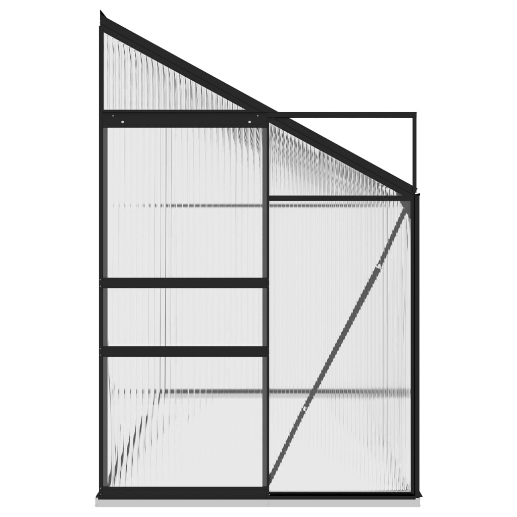 Greenhouse Anthracite Aluminium 7.77 m³