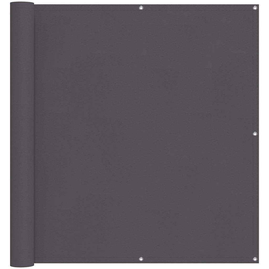 Balcony Screen Anthracite 120x600 cm Oxford Fabric