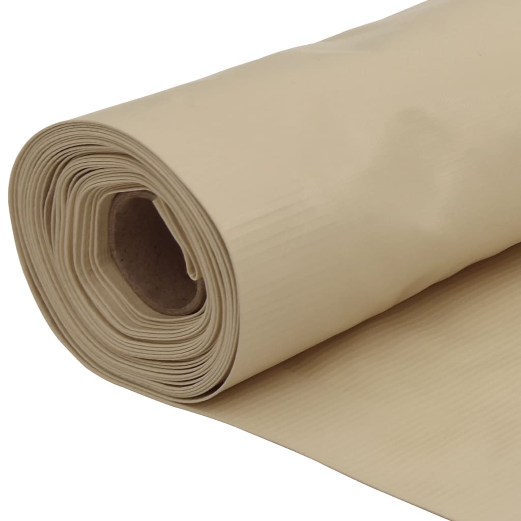 Balcony Screen Beige 120x500 cm Oxford Fabric