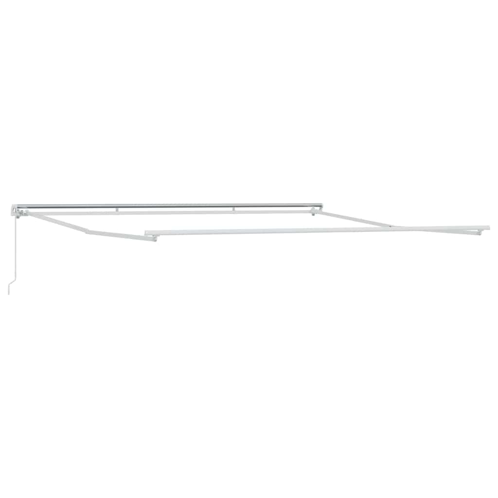 Awning Frame Manual White 400 x 350 cm Aluminium