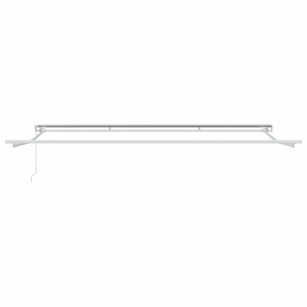 Awning Manual White 4 x 3.5 m Metal