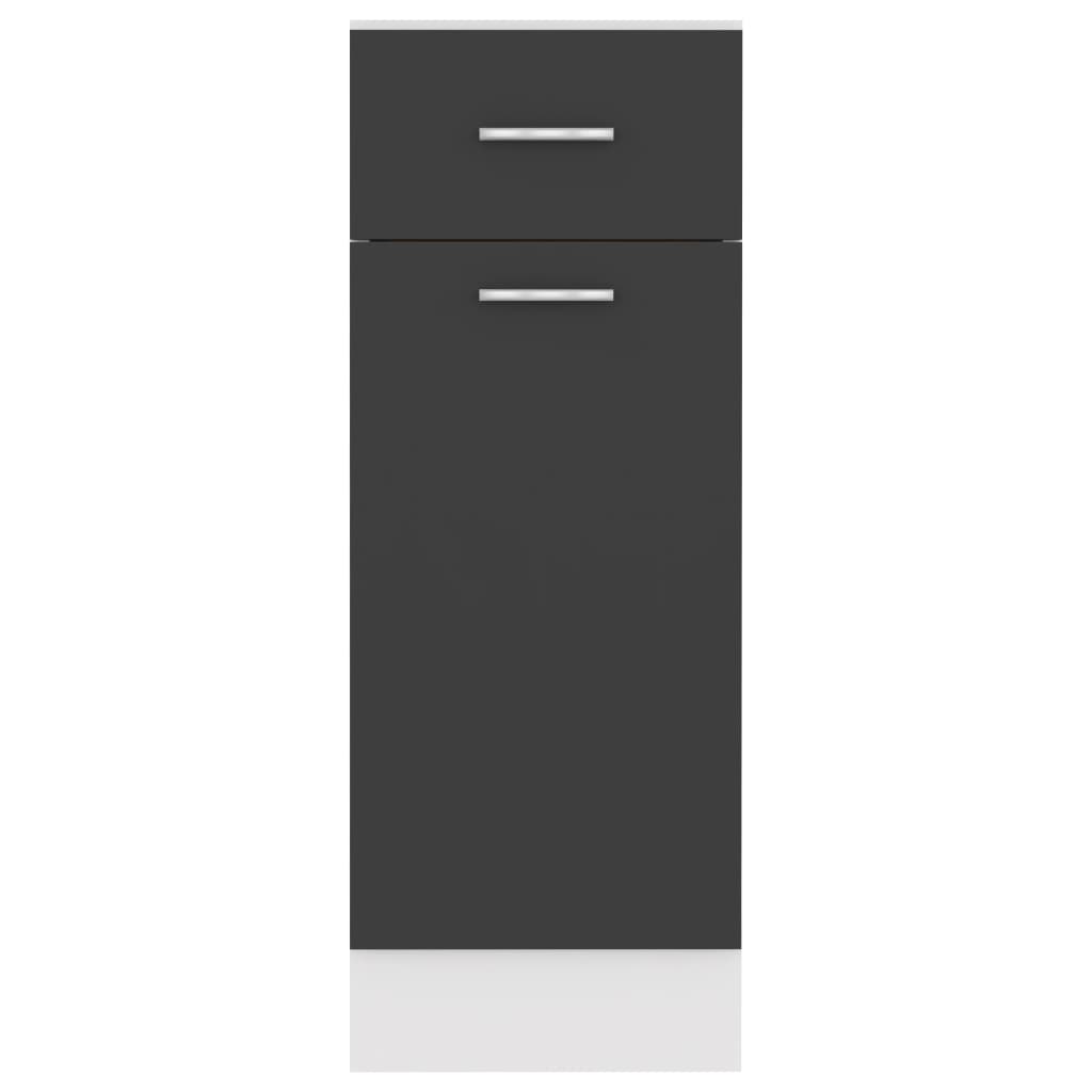Drawer Bottom Cabinet Lyon Grey 30x46x81.5 cm Engineered Wood