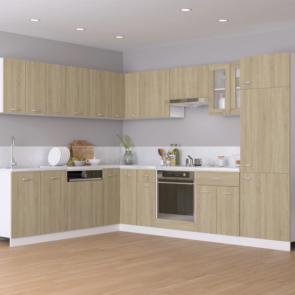 Drawer Bottom Cabinet Lyon Sonoma Oak 30x46x81.5 cm Engineered Wood