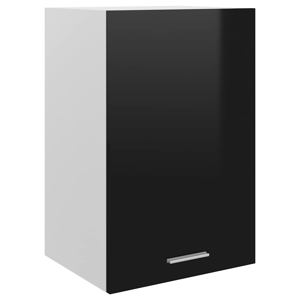 Hanging Cabinet Lyon High Gloss Black 39.5x31x60 cm Engineered Wood