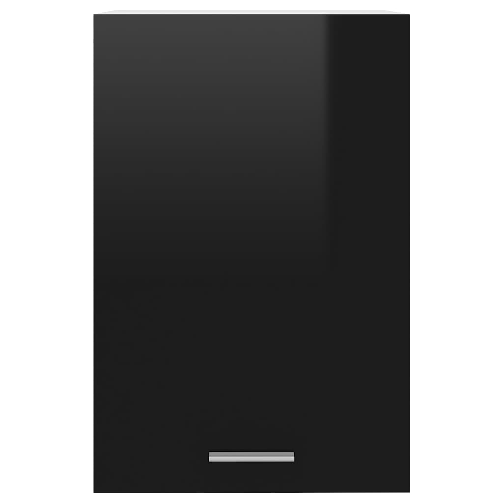 Hanging Cabinet Lyon High Gloss Black 39.5x31x60 cm Engineered Wood
