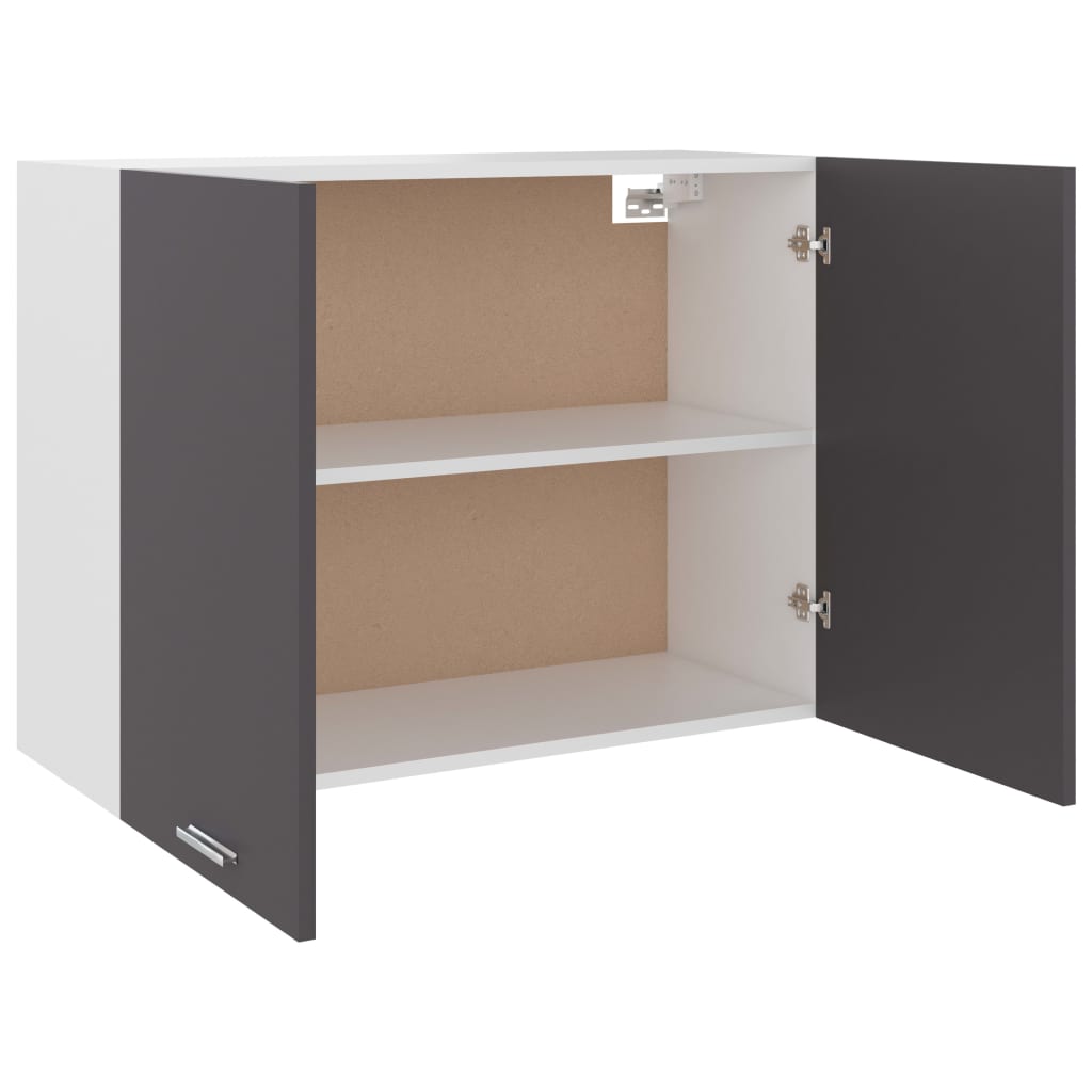 Hanging Cabinet Lyon Grey 80x31x60 cm Engineered Wood