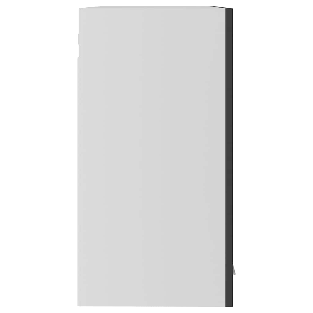 Hanging Glass Cabinet Lyon Grey 60x31x60 cm Engineered Wood