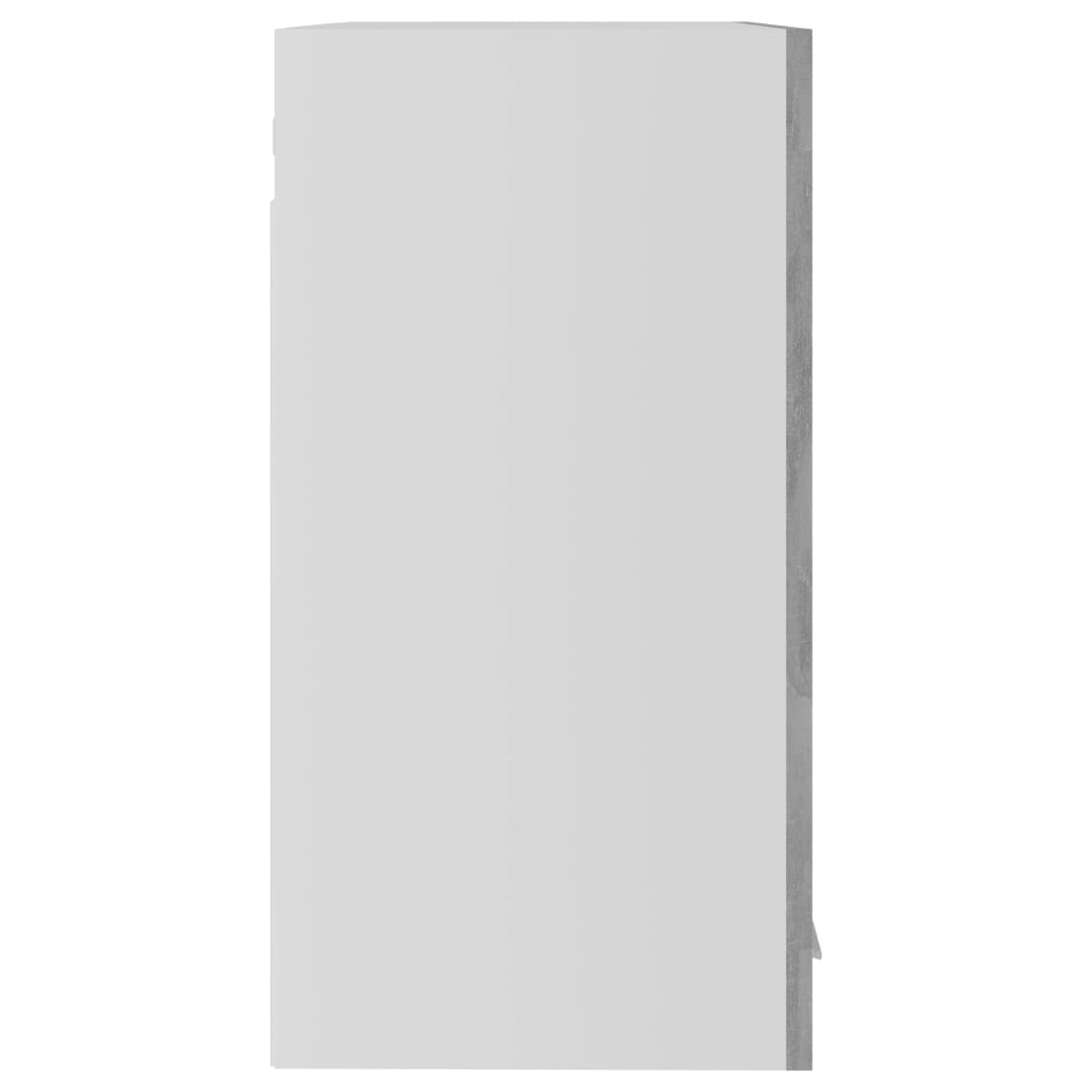 Hanging Glass Cabinet Lyon Concrete Grey 60x31x60 cm Engineered Wood