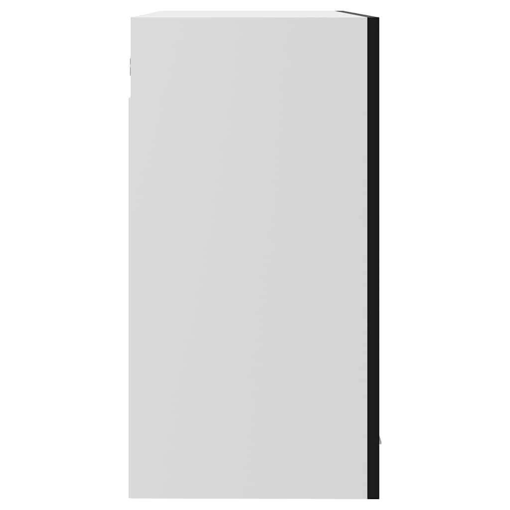 Hanging Glass Cabinet Lyon High Gloss Black 80x31x60 cm Engineered Wood