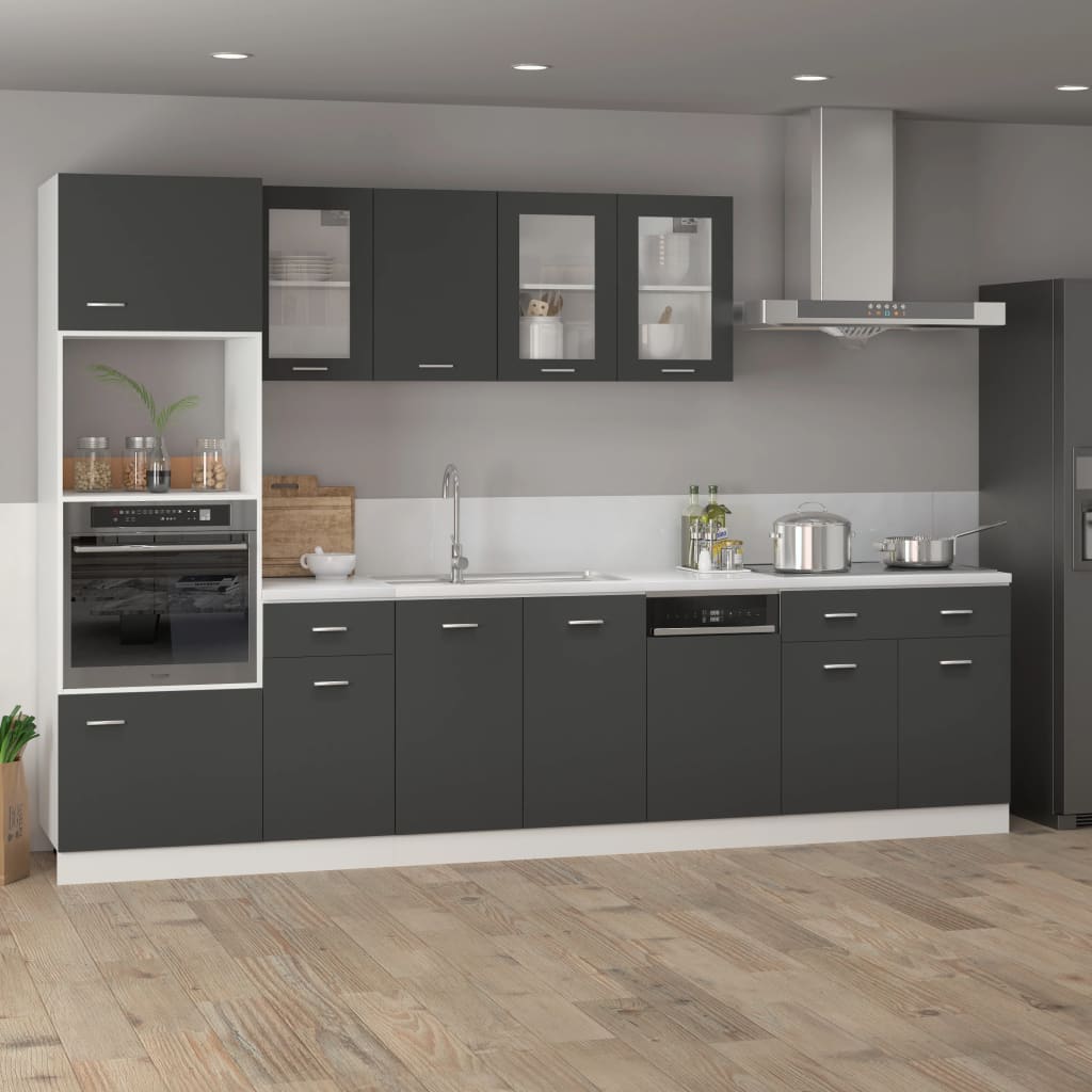 Dishwasher Panel Lyon Grey 45x3x67 cm Engineered Wood