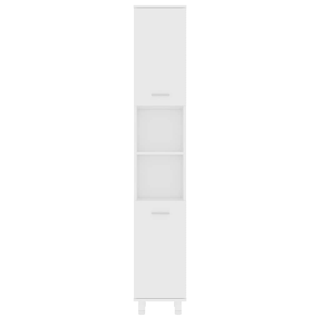 Bathroom Cabinet White 30x30x179 cm Engineered Wood