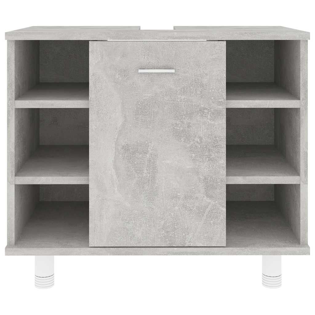 Bathroom Cabinet Concrete Grey 60x32x53.5 cm Engineered Wood