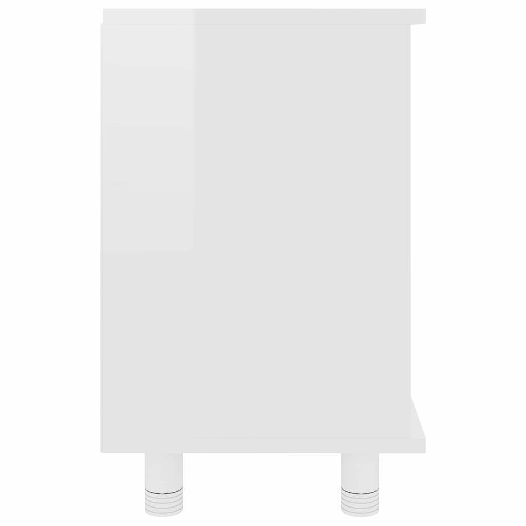 Bathroom Cabinet High Gloss White 60x32x53.5 cm Engineered Wood