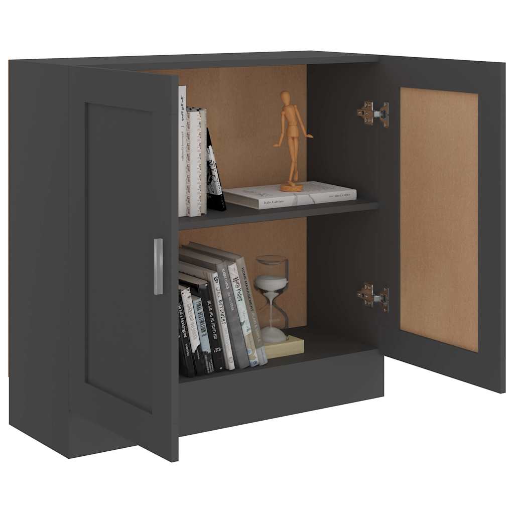 Book Cabinet Grey 82.5x30.5x80 cm Engineered Wood