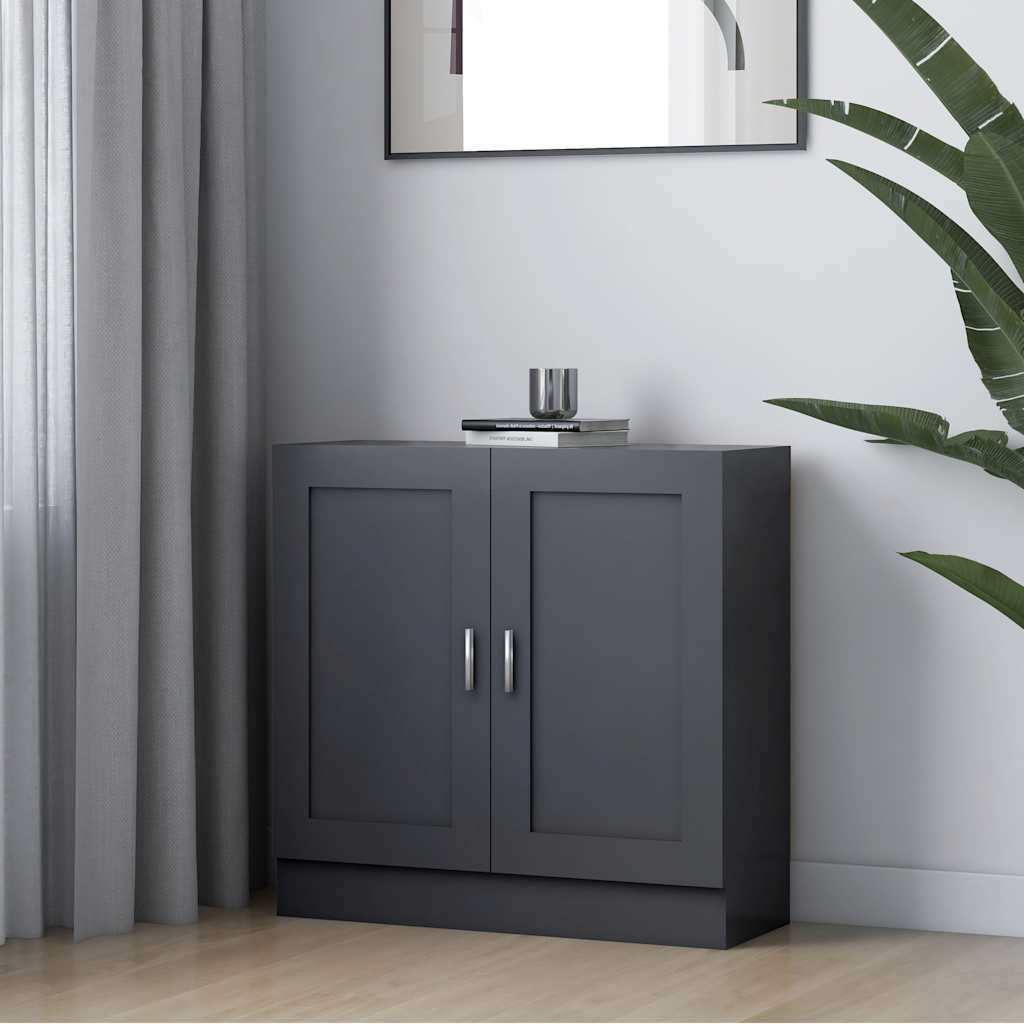 Book Cabinet Grey 82.5x30.5x80 cm Engineered Wood