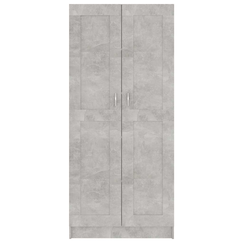 Book Cabinet Concrete Grey 82.5x30.5x185.5 cm Engineered Wood