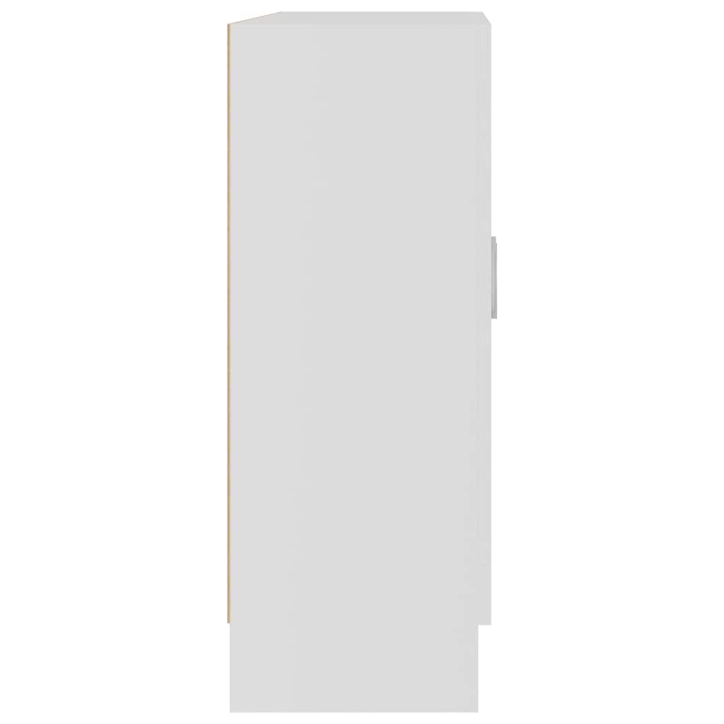 Vitrine Cabinet White 82.5x30.5x80 cm Engineered Wood