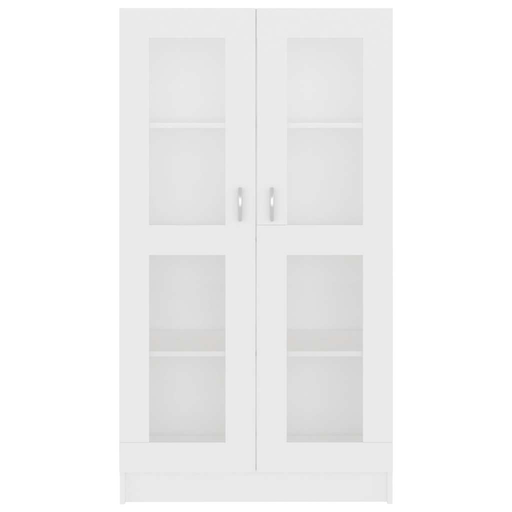 Vitrine Cabinet White 82.5x30.5x150 cm Engineered Wood