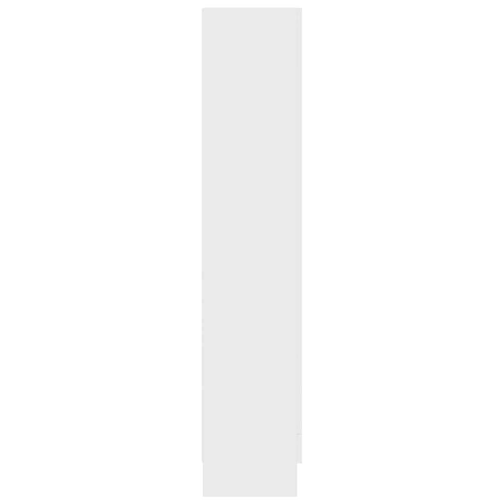 Vitrine Cabinet White 82.5x30.5x150 cm Engineered Wood