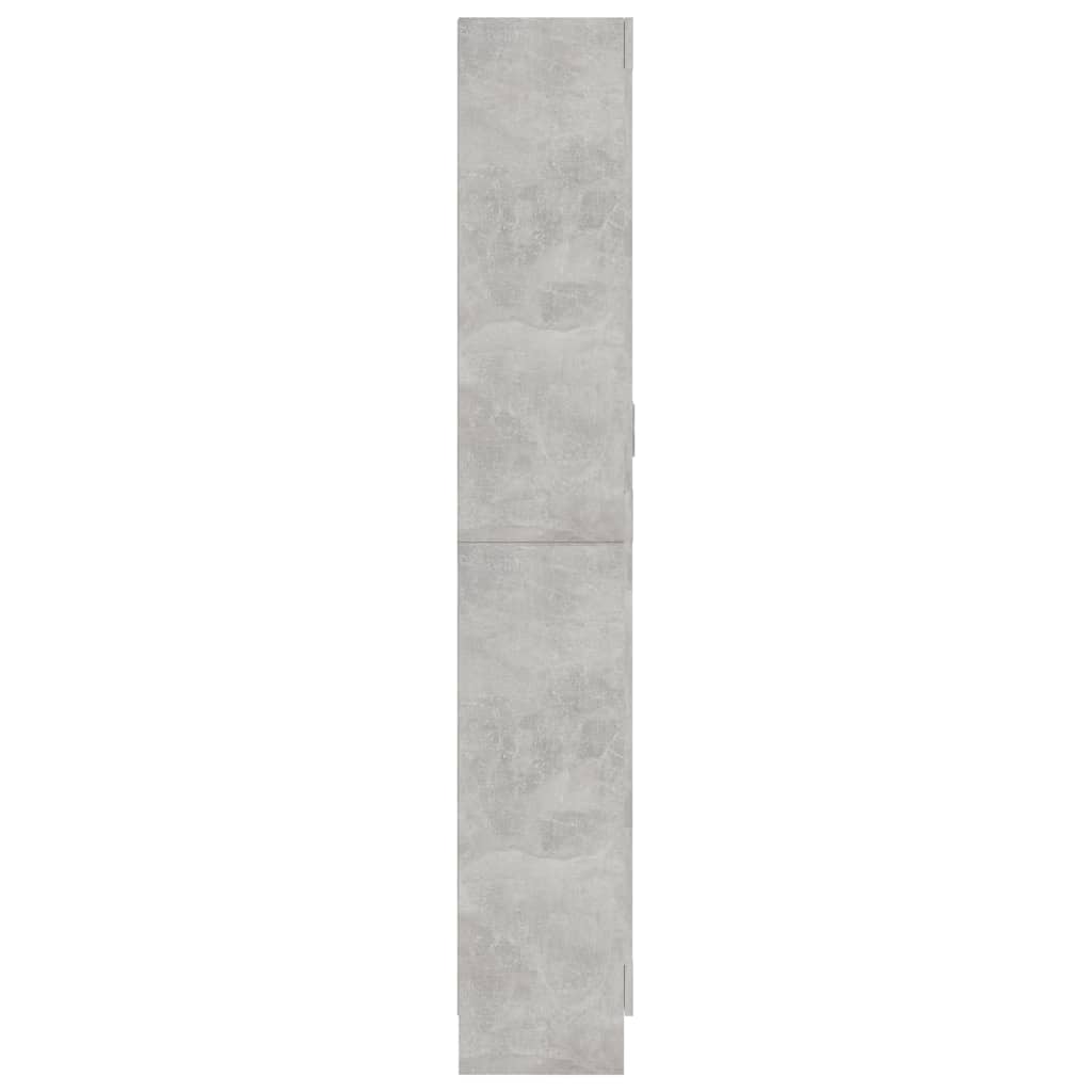 Vitrine Cabinet Concrete Grey 82.5x30.5x185.5 cm Engineered Wood