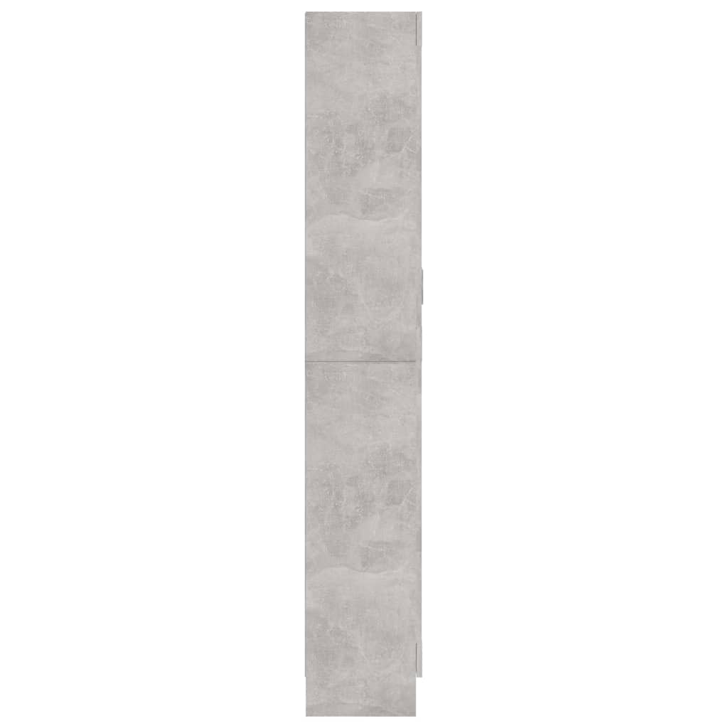 Vitrine Cabinet Concrete Grey 82.5x30.5x185.5 cm Engineered Wood