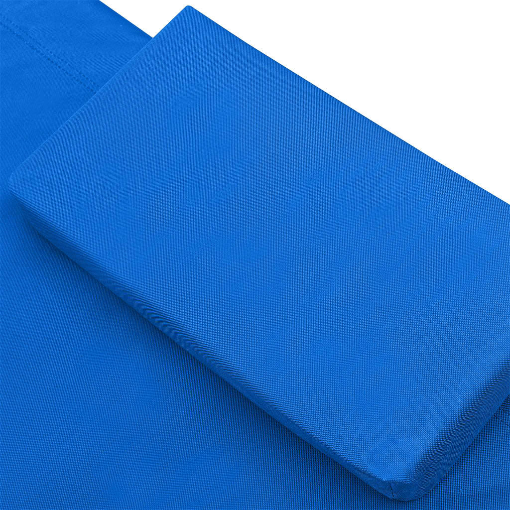 Outdoor Lounge Bed Fabric Blue